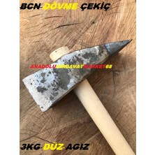 BCN TAŞ DÜZELTME TAŞ KIRMA ÇEKİCİ DÜZ AGIZ USTA ÇEKİCİ 3000GR EL YAPIMI ÇELİK ÇEKİÇ