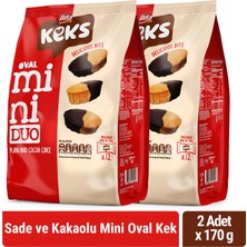 Bifa Keks Mini Oval Kek Sade ve Kakaolu 170 gr x 2 Adet