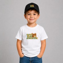 BarsDepo Super Bear Baskılı Tişört, Premıum Kalite Unisex Çocuk / Yetişkin (Şapka Hedıyelı)
