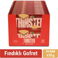 Thinster Fındık Kremalı Gofret 55 gr x 24 Adet