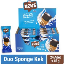 Bifa Keks Sponge Kek Duo Sade ve Kakaolu 45 gr x 24 Adet