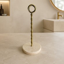 LİSPERA Traverten Mermer Kağıt Havluluk , Traverten Mermer Metal Aparatlı Kağıt Havluluk