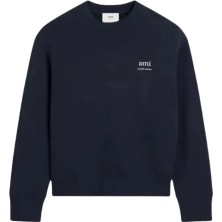 Ami Paris Ami Lacivert Unisex Logo Baskılı Sweatshirt