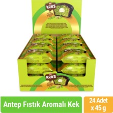 Bifa Keks Cupy Kek Kakao Kaplamalı Antep Fıstığı Aromalı Kremalı Kek 45 gr x 24 Adet