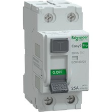 Schneider EZ9R39225 Pro 2 Faz, 25A, 30 Ma, Ac Tipi Kaçak Akım Koruma Şalteri