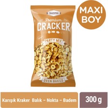 Crackfers Mix Maxi Boy Kraker - Balık - Nokta - Badem 300 gr