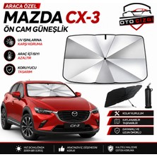 OtoÇizgi Mazda Cx-3 Şemsiye Tip Ön Cam Güneşliği Katlanabilir Uv Korumalı Araç Cam Güneşlik