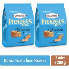 Crackfers Pretzel Deniz Tuzlu 200 gr x 2 Adet