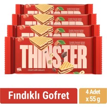 Thinster Fındık Kremalı Gofret 55 gr x 4 Adet
