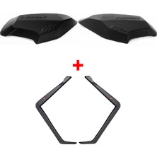 GP Kompozit Yamaha NMAX 125-155 2015-2020 Uyumlu Bacak ve Grenaj Koruma Seti Siyah