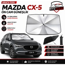 OtoÇizgi Mazda Cx-5 Şemsiye Tip Ön Cam Güneşliği Katlanabilir Uv Korumalı Araç Cam Güneşlik