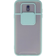Eco Port Samsung Galaxy J7 Pro / J730 Kılıf Palm Buzlu Kamera Sürgülü Silikon - Turkuaz
