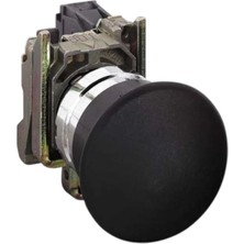 Schneider XB4BC21 Q40 mm Mantar Buton, Siyah