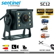 Sentinel Kamera Kamyon Iş Makinesi Ahd 720P ve Analog. Dönüştürülebilir Gece Görüşlü Kamera