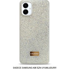 Mtl Samsung A06 Uyumlu Kafie Iç Yüzey Tasarımlı Taşlı Işıltılı Parlak Pırlanta Kılıf Dia Plus