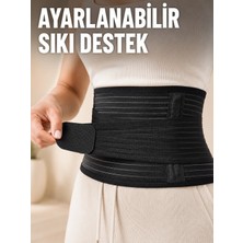 Epilons Elastik Bel Destek Korsesi Ayarlanabilir Cırtlı Sıkma Bantlı Bel Kemeri