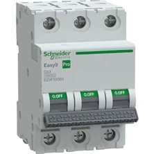Schneider EZ9F59363 Pro 3 Faz, 63A, 10 Ka, C Tipi Otomat Sigorta