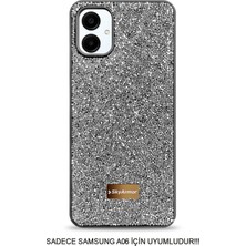 Mtl Samsung A06 Uyumlu Kafie Iç Yüzey Tasarımlı Taşlı Işıltılı Parlak Pırlanta Kılıf Dia Plus
