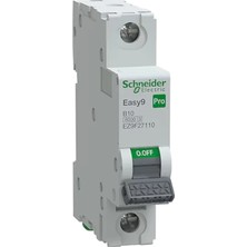 Schneider EZ9F27110 Pro 1 Faz, 10A, 6 Ka, B Tipi Otomat Sigorta