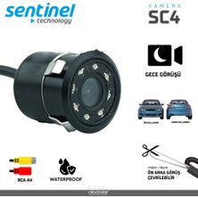 Sentinel Kamera Tampon 18,5mm Işıklı Ön Arka Görüş. Çevrileblir