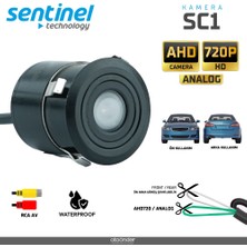 Sentinel Kamera Ahd 720P ve Analog Ön Arka Görüş. Çevrilebilir 22,5mm