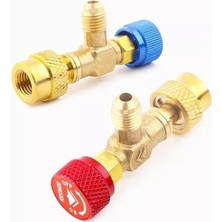 212 Isıtma ve Soğutma Artiko CT362 Gaz Vana Seti R410-R22 Uyumlu Adaptörlü