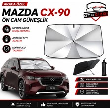OtoÇizgi Mazda Cx-90 Şemsiye Tip Ön Cam Güneşliği Katlanabilir Uv Korumalı Araç Cam Güneşlik