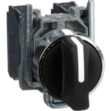 Schneider XB4BD33 Mandal Buton, Siyah, 1 Na + 1 Na