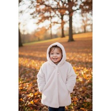 Baby Hola Kız Bebek Çocuk Pamuk Astarlı Külah Kapüşonlu Peluş Kaban Kışlık 13622