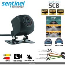 Sentinel Kamera Kelebek Geniş Açı Ahd 720P ve 1080P. Ön Arka Görüş Çevrilebilir Park Hattı Kontrolü