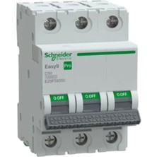 Schneider EZ9F59350 Pro 3 Faz, 50A, 10 Ka, C Tipi Otomat Sigorta