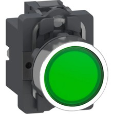 Schneider XA2AW33B1 1 Na Yeşil Işıklı Yaylı Buton, 24 Vdc