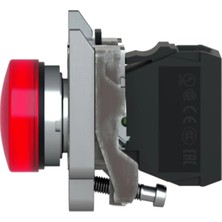 Schneider XB4BVB4 LED Sinyal Lambası, Kırmızı, 24V