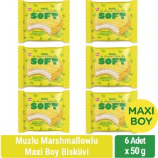 Bifa Soft Muzlu Marshmallowlu Maxi Boy Bisküvi 50 gr x 6 Adet