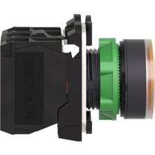 Schneider XB5AW35M5 Işıklı Yaylı Buton, Sarı, 1 Na + 1 Nk, 220V LED