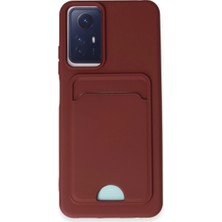 Eco Port Xiaomi Redmi Note 12S Kılıf Kelvin Kartvizitli Silikon - Bordo