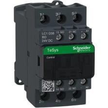 Schneider LC1D38BD Kontaktör, 18,5 Kw, 38A, 24 Vdc