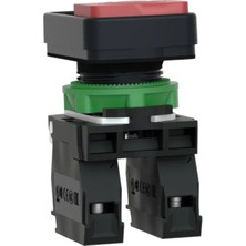 Schneider XB5AL73415 Çiftli Yaylı Buton, Yeşil Kırmızı, 1 Na + 1 Nk