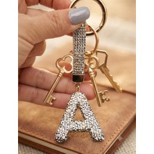 Tılsım Accesories Harf Zirkon Anahtarlık