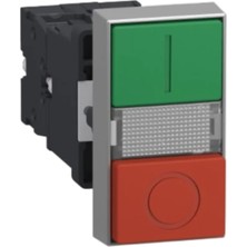 Schneider XA2EW7L3741B5 Çiftli, Yaylı, Dahili Korumalı Ledli Buton, 24V Ac/dc