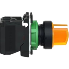 Schneider XB5AK125M5 Işıklı Mandal Buton, Sarı, 1 Na + 1 Nk, 220 Ac/dc Led, 2 Konum