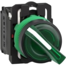 Schneider XB5AK123B5 Işıklı Mandal Buton, Yeşil, 1 Na + 1 Nk, 24 Ac/dc Led, 2 Konum