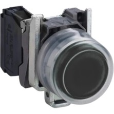 Schneider XB4BP21 Plastik Kılıflı Yaylı Buton, Siyah, 1 Na