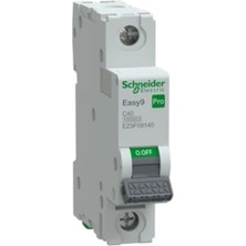 Schneider EZ9F59140 Pro 1 Faz, 40A, 10 Ka, C Tipi Otomat Sigorta