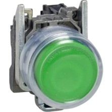 Schneider XB4BP31 Plastik Kılıflı Yaylı Buton, Yeşil, 1 Na