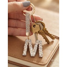 Tılsım Accesories Harf Zirkon Anahtarlık