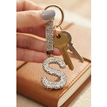 Tılsım Accesories Harf Zirkon Anahtarlık