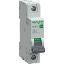 Schneider EZ9F59125 Pro 1 Faz, 25A, 10 Ka, C Tipi Otomat Sigorta
