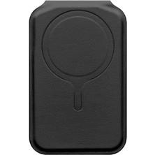 Sefa Ticaret Buff Walletmag 2.0 Için Magsafe Özellikli 4 Kartlı Katlanabilir Stantlı Manyetik Deri Cüzdan (Siyah)