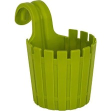 Poliwork Askılı Çit Yuvarlak Saksı 1,5 Lt – 155 mm Askılı Balkon ve Bahçe Saksısı